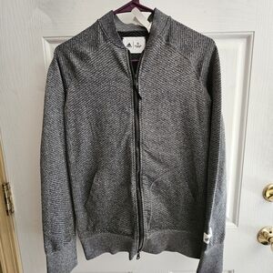 Adidas Women's Gray Zip-Up Sweater